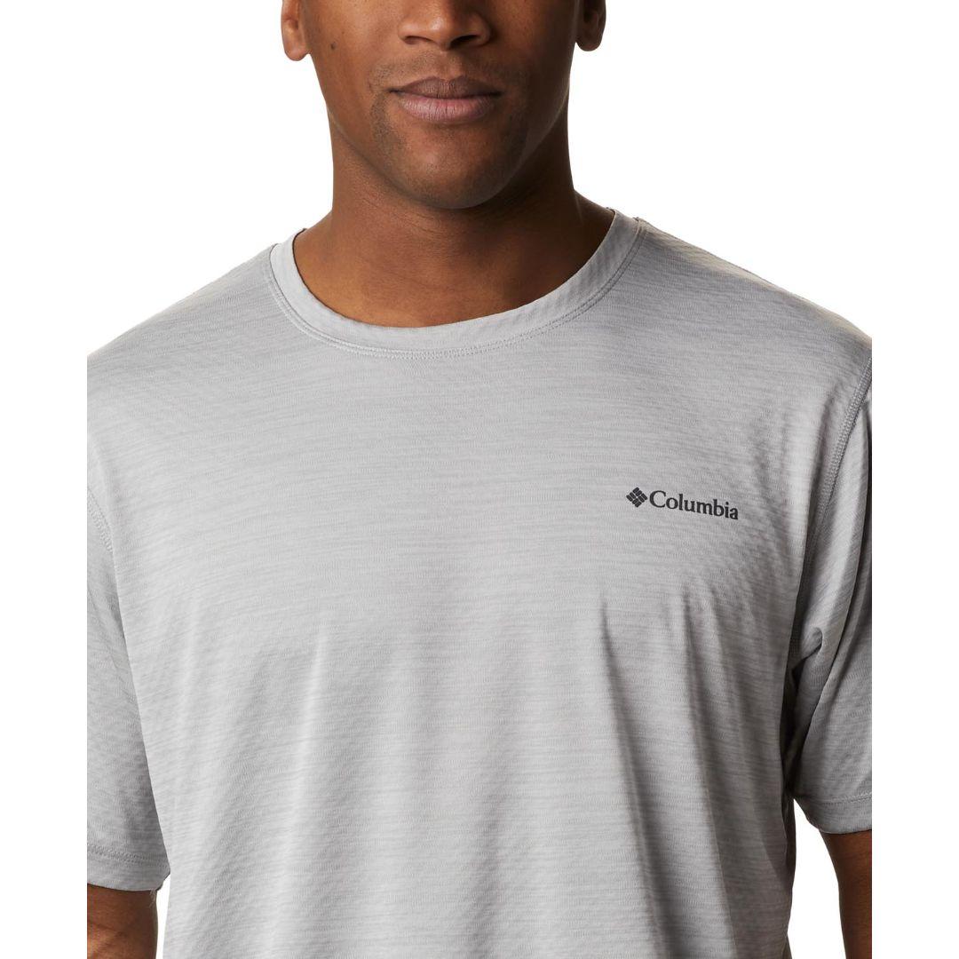 Columbia Men Grey Zero Rules Short Sleeve Shirt (Sun Protection)