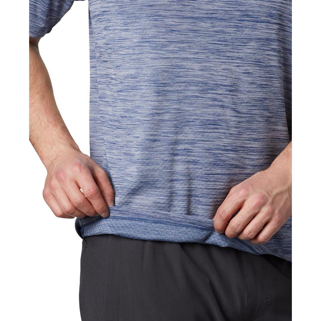Columbia Men Blue Zero Rules Short Sleeve Shirt (Sun Protection)