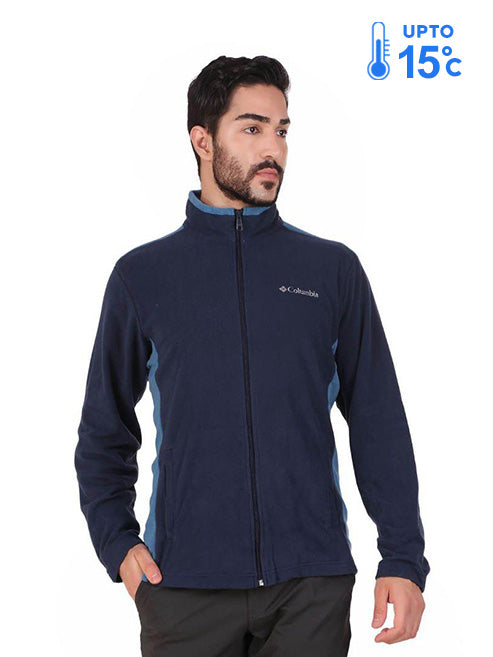 Columbia Men Blue Klamath Range Full Zip (Sun Protection)