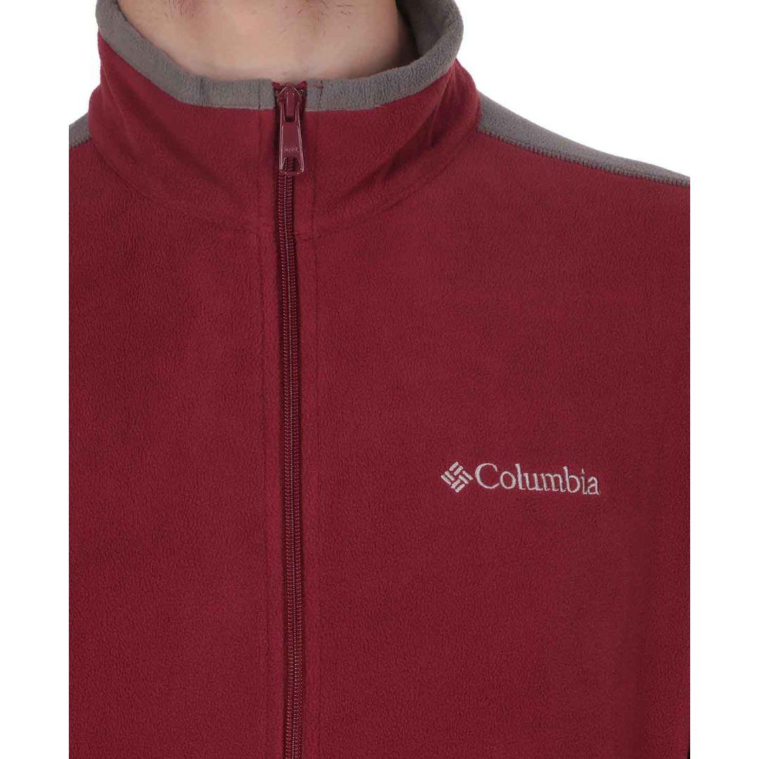 Columbia Men Red Klamath Range Full Zip (Sun Protection)