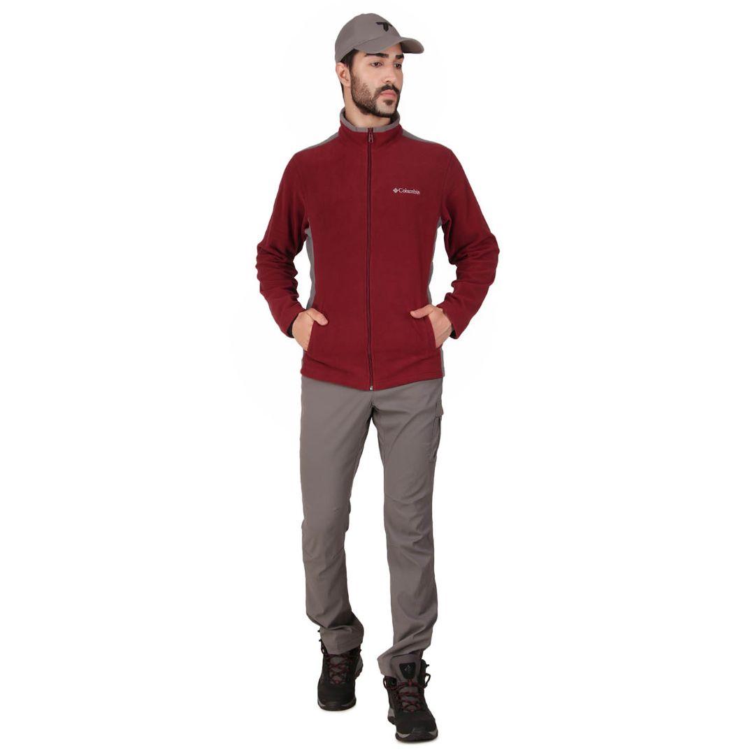 Columbia Men Red Klamath Range Full Zip (Sun Protection)