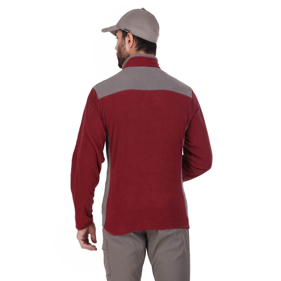 Columbia Men Red Klamath Range Full Zip (Sun Protection)