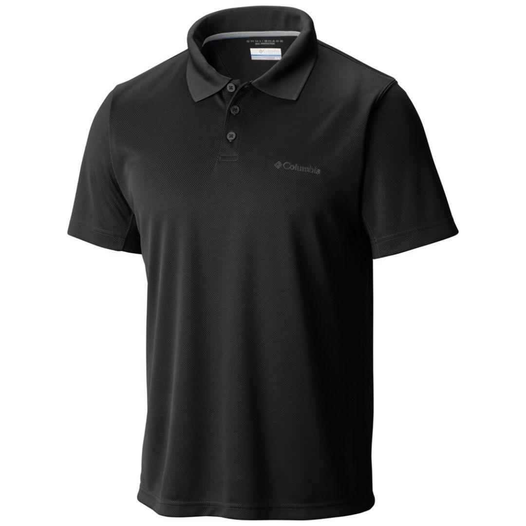 Columbia Men Black New Utilizer Polo (Sun Protection)