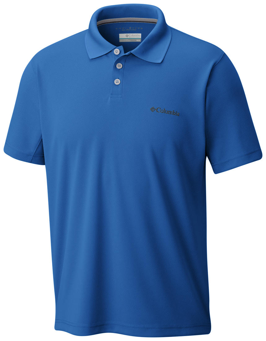 Columbia Men Blue New Utilizer Polo (Sun Protection)