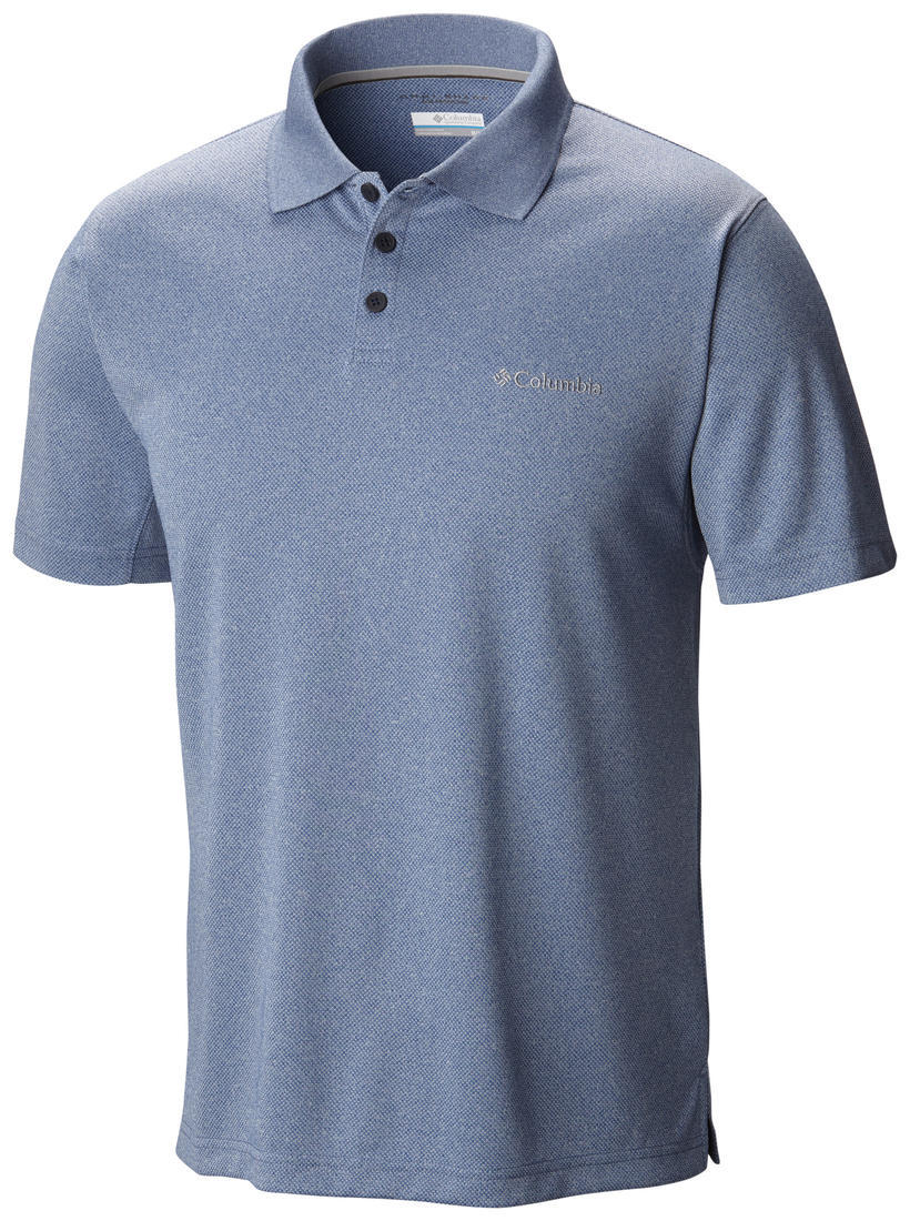 Columbia Men Blue New Utilizer Polo (Sun Protection)