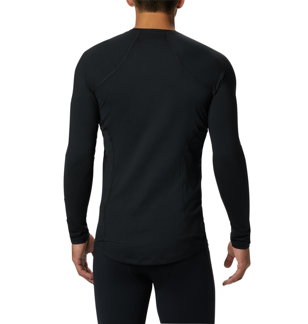 Columbia Men Black Midweight Stretch Long Sleeve Baselayer Top (Non Returnable)