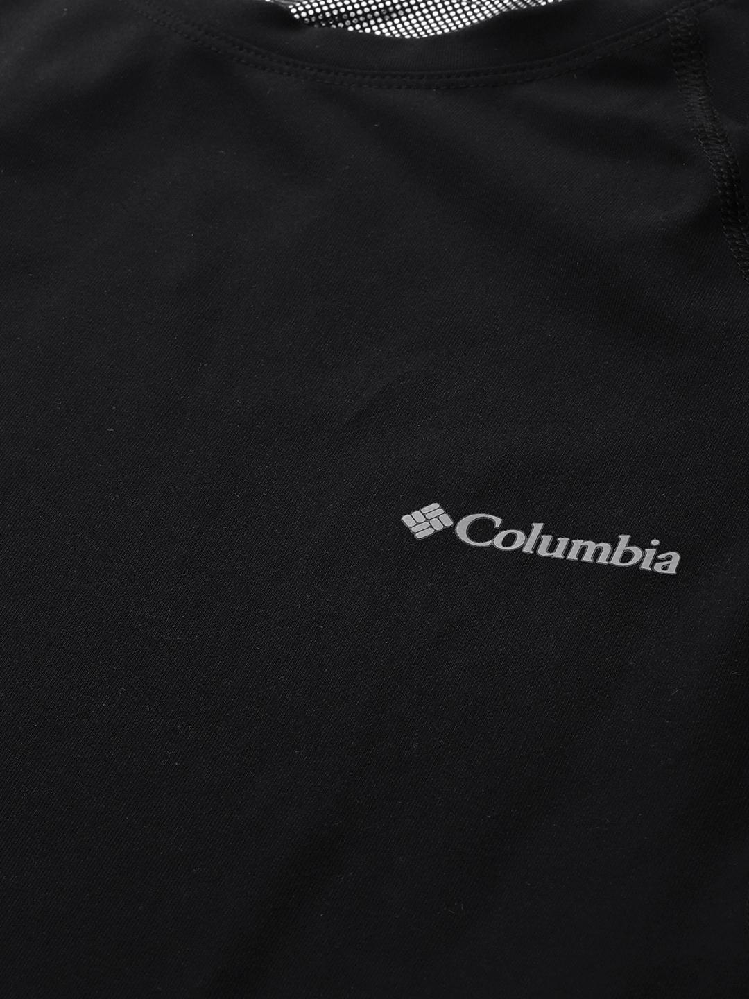 Columbia Men Black Midweight Stretch Long Sleeve Baselayer Top (Non Returnable)