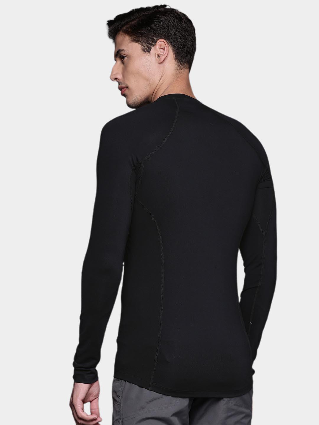 Columbia Men Black Midweight Stretch Long Sleeve Baselayer Top (Non Returnable)