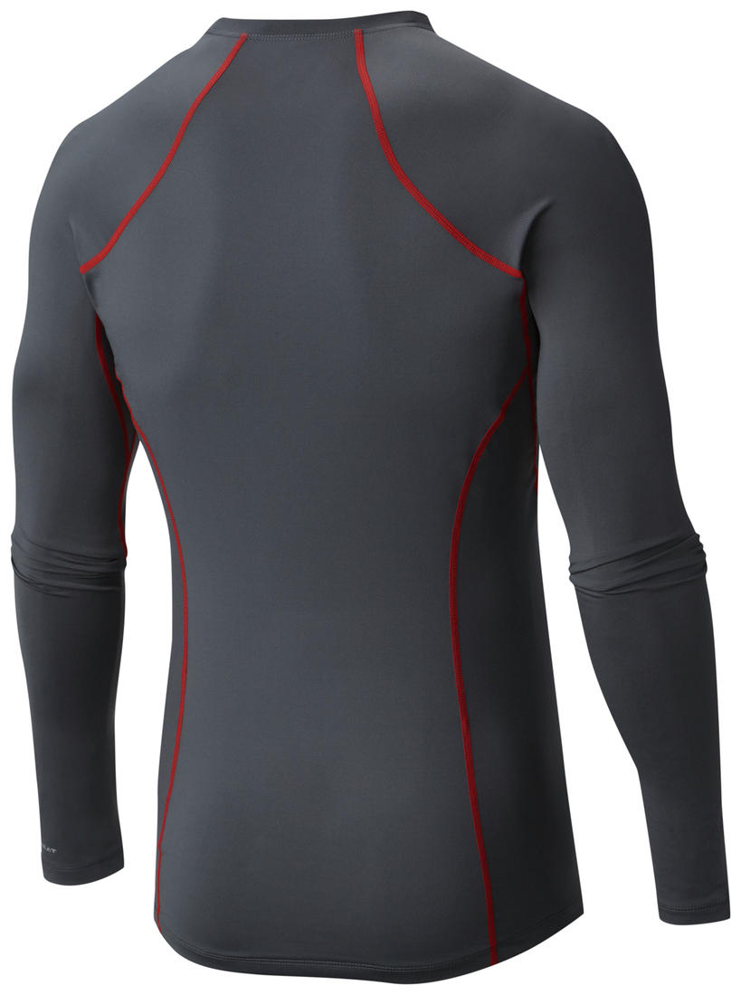 Columbia Men Grey Midweight Stretch Long Sleeve Baselayer Top (Non Returnable)