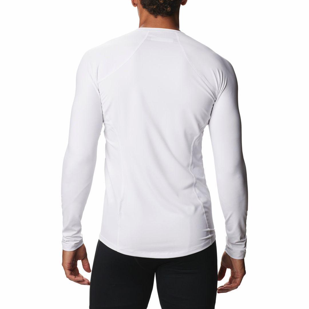 Columbia Men White Midweight Stretch Long Sleeve Baselayer Top (Non Returnable)