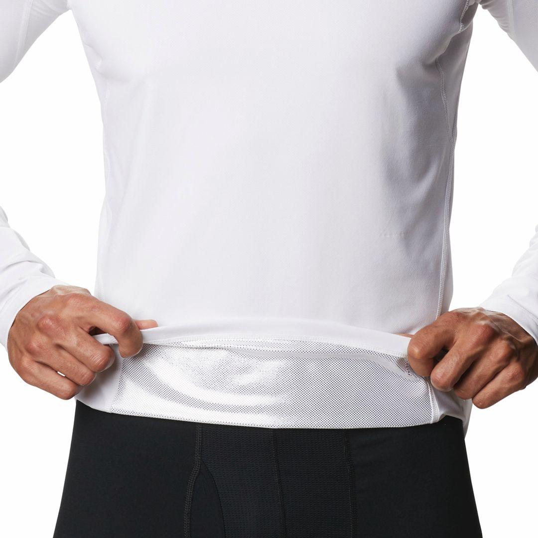 Columbia Men White Midweight Stretch Long Sleeve Baselayer Top (Non Returnable)