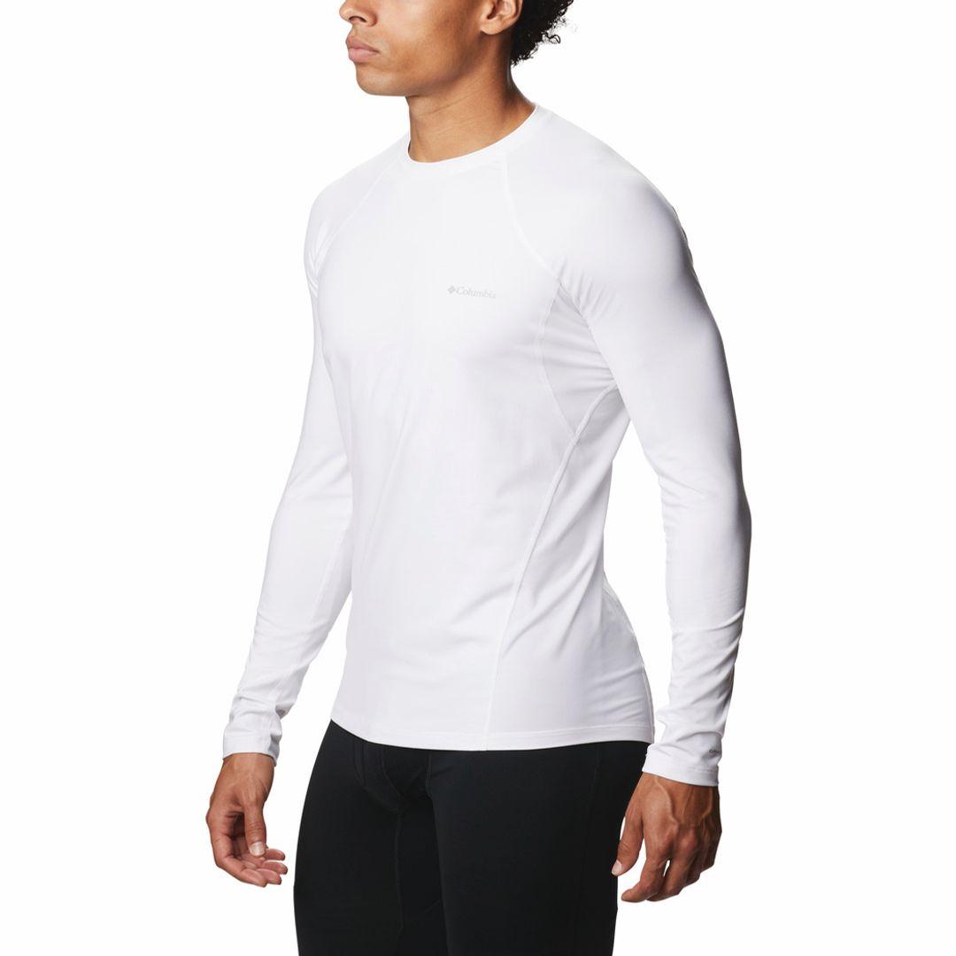 Columbia Men White Midweight Stretch Long Sleeve Baselayer Top (Non Returnable)