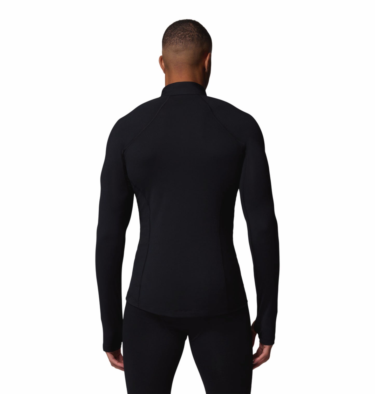 Columbia Men Black Omni-Heat Reflective Midweight Stretch Half Zip Top (Non-Returnable)