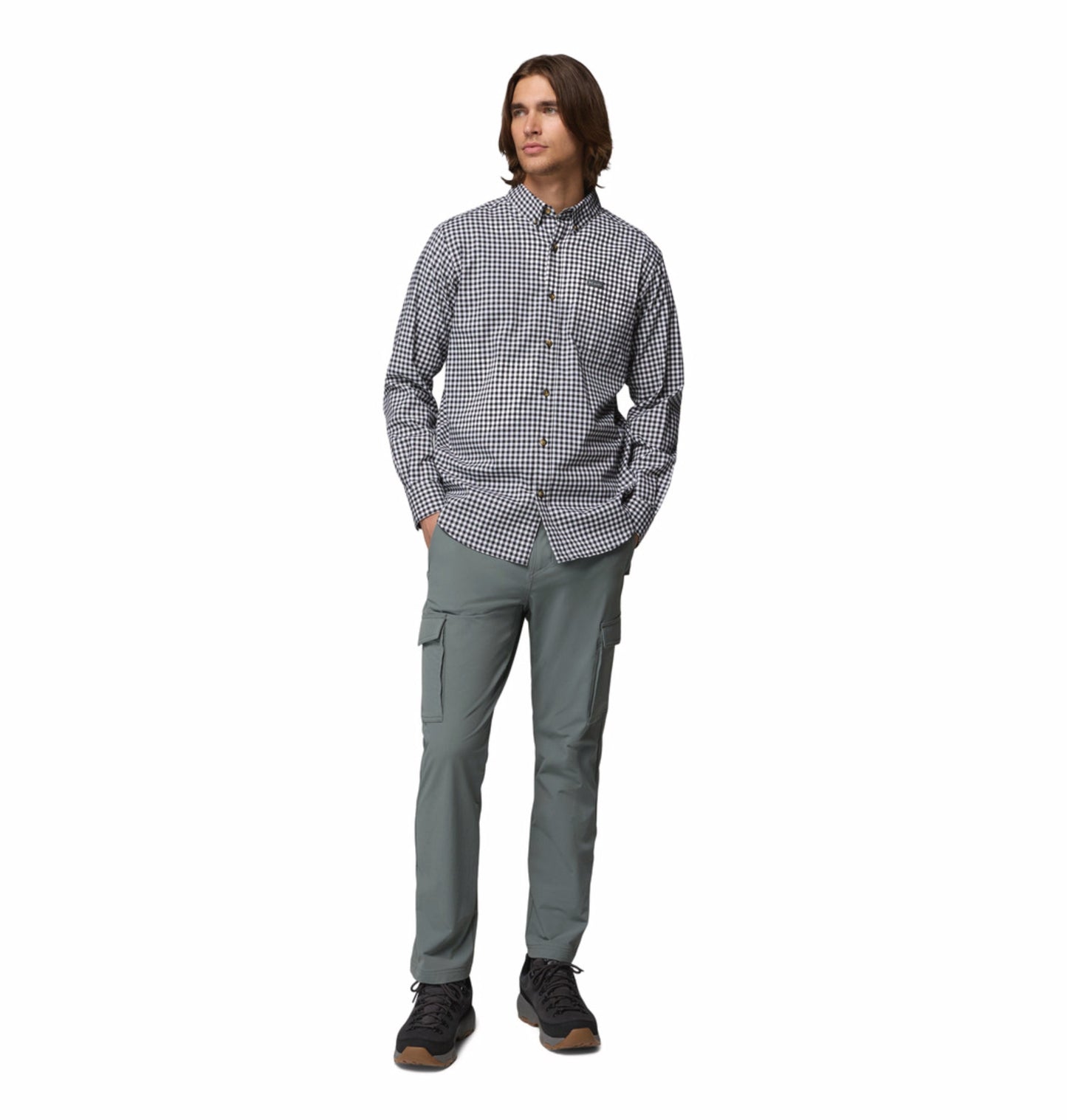 men black rapid rivers ii long sleeve shirt