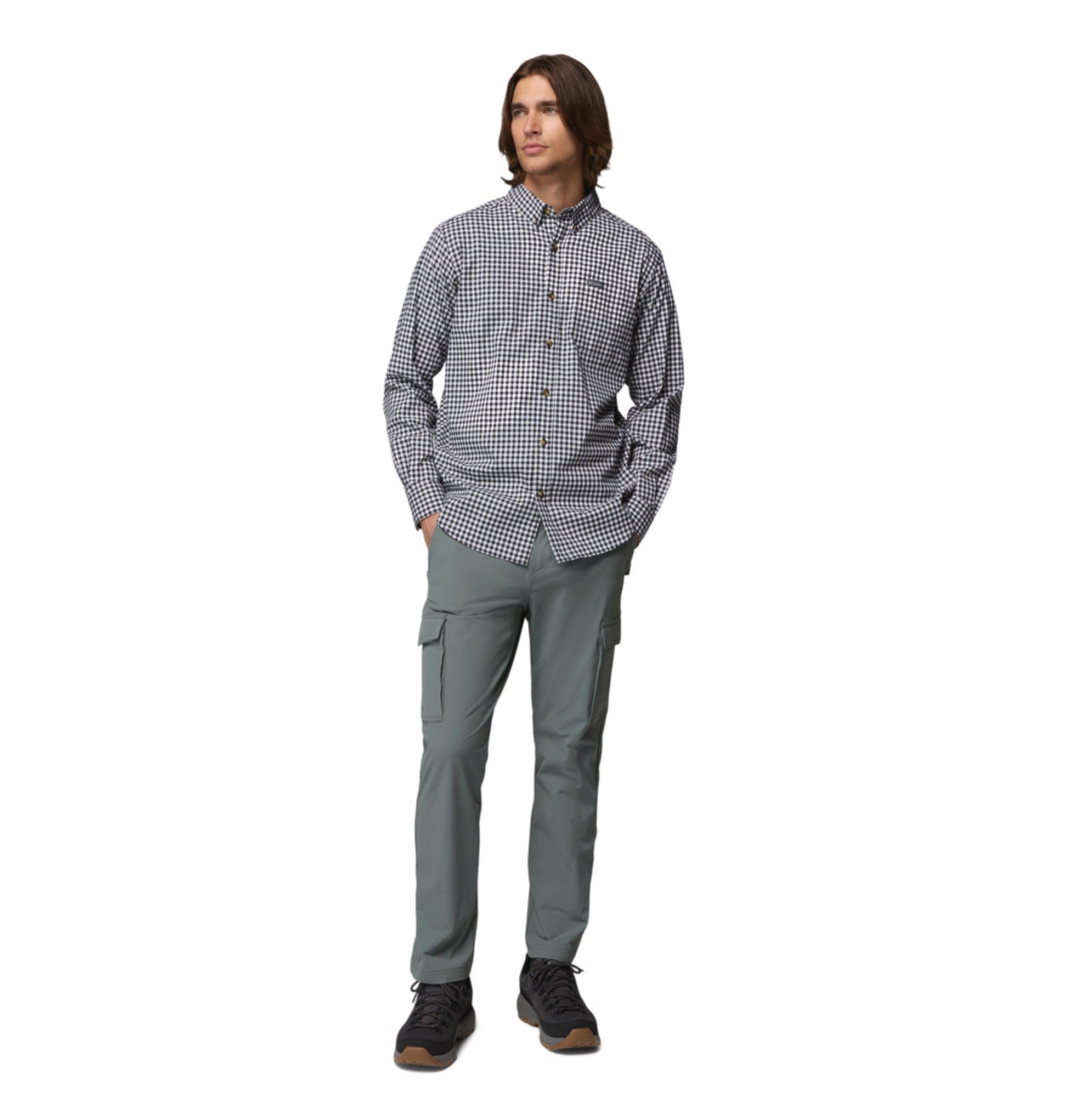 men black rapid rivers ii long sleeve shirt