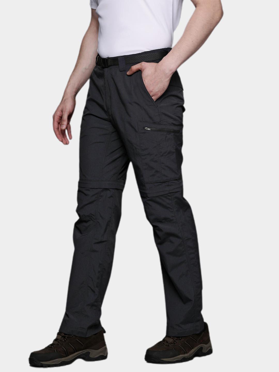 Columbia Men Black Silver Ridge Convertible Pant (Sun Protection)