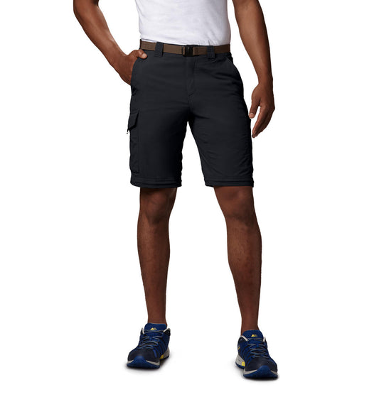 Columbia Men Black Silver Ridge Convertible Pant (Sun Protection)