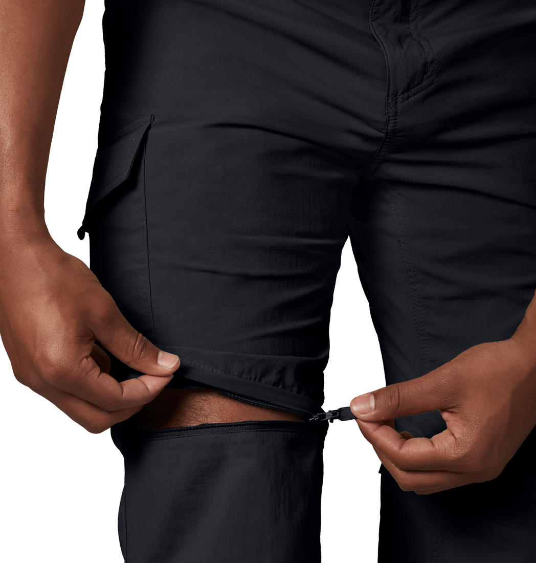 Columbia Men Black Silver Ridge Convertible Pant (Sun Protection)