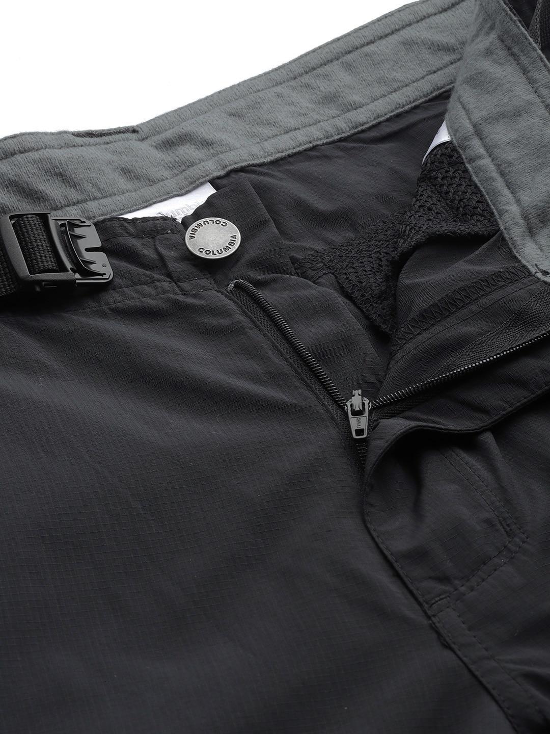 Columbia Men Black Silver Ridge Convertible Pant (Sun Protection)