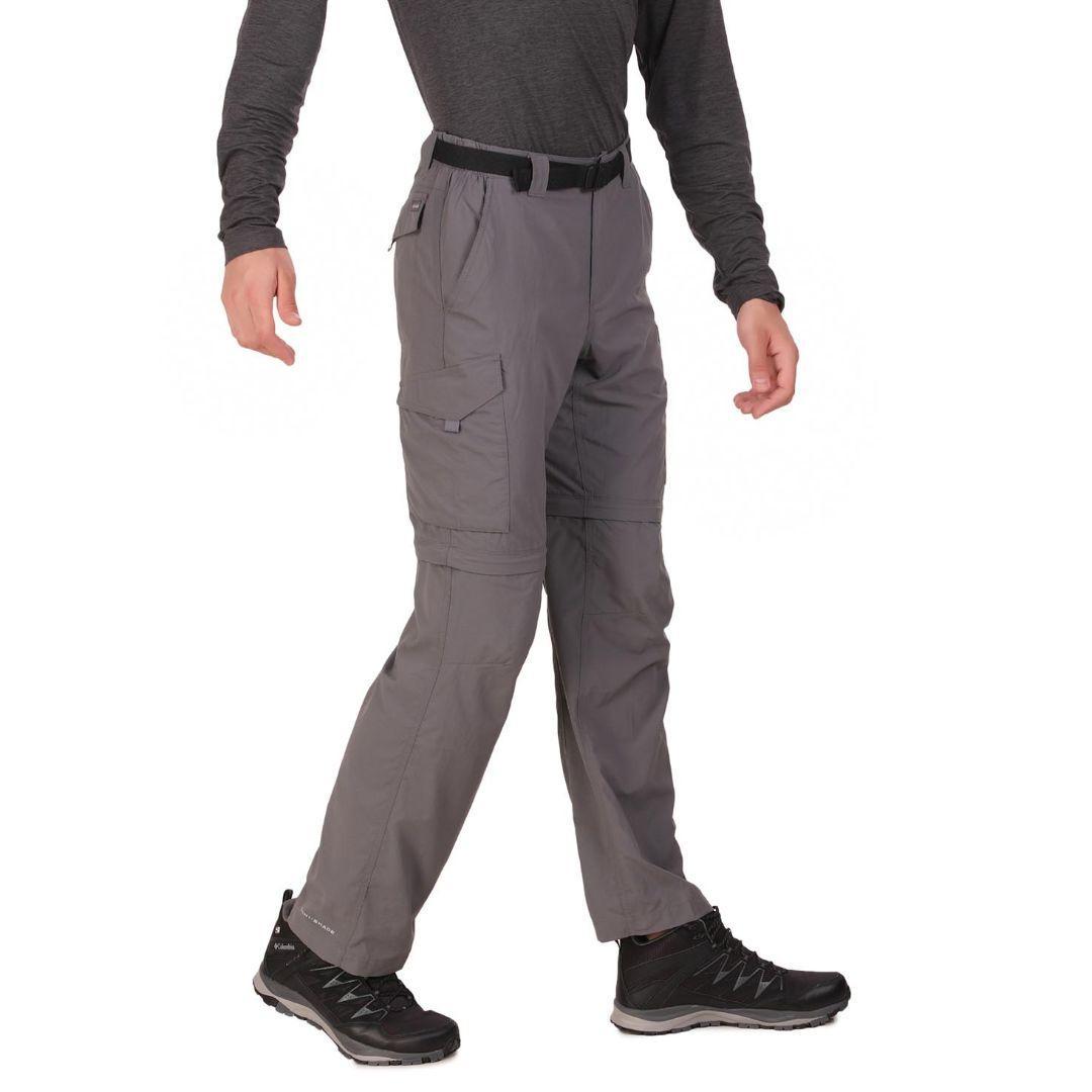 Columbia Men Grey Silver Ridge Convertible Pant