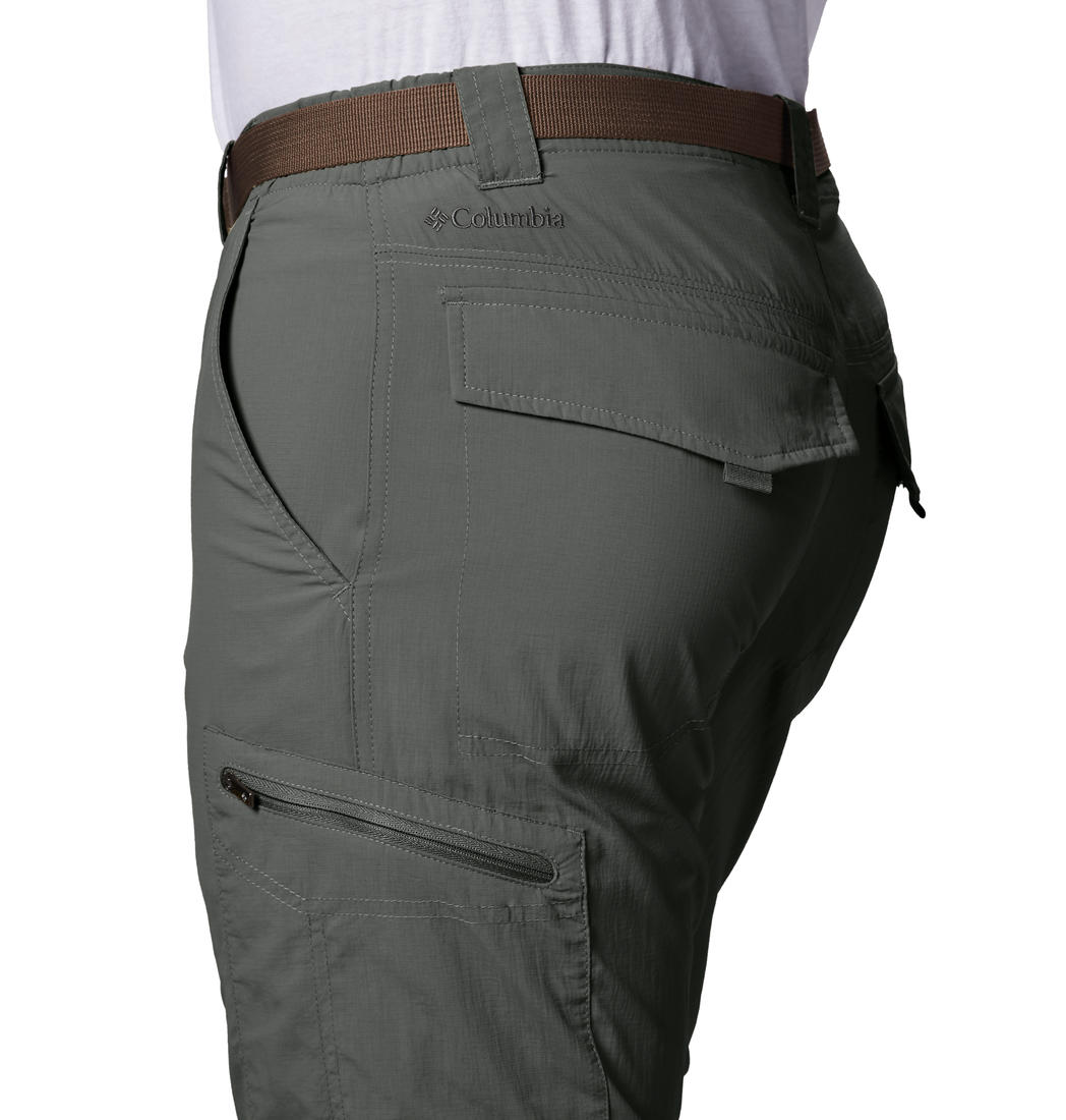 Columbia Men Green Silver Ridge Convertible Pant (Sun Protection)