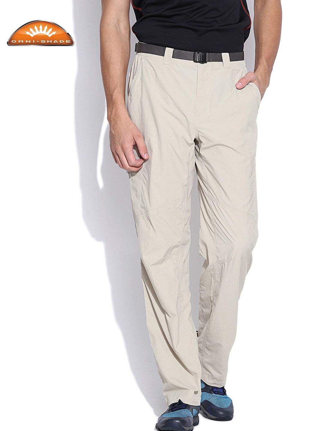 Columbia Men Beige Silver Ridge Cargo Pant (Sun Protection)