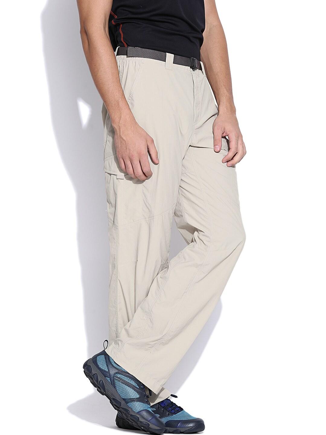 Columbia Men Beige Silver Ridge Cargo Pant (Sun Protection)