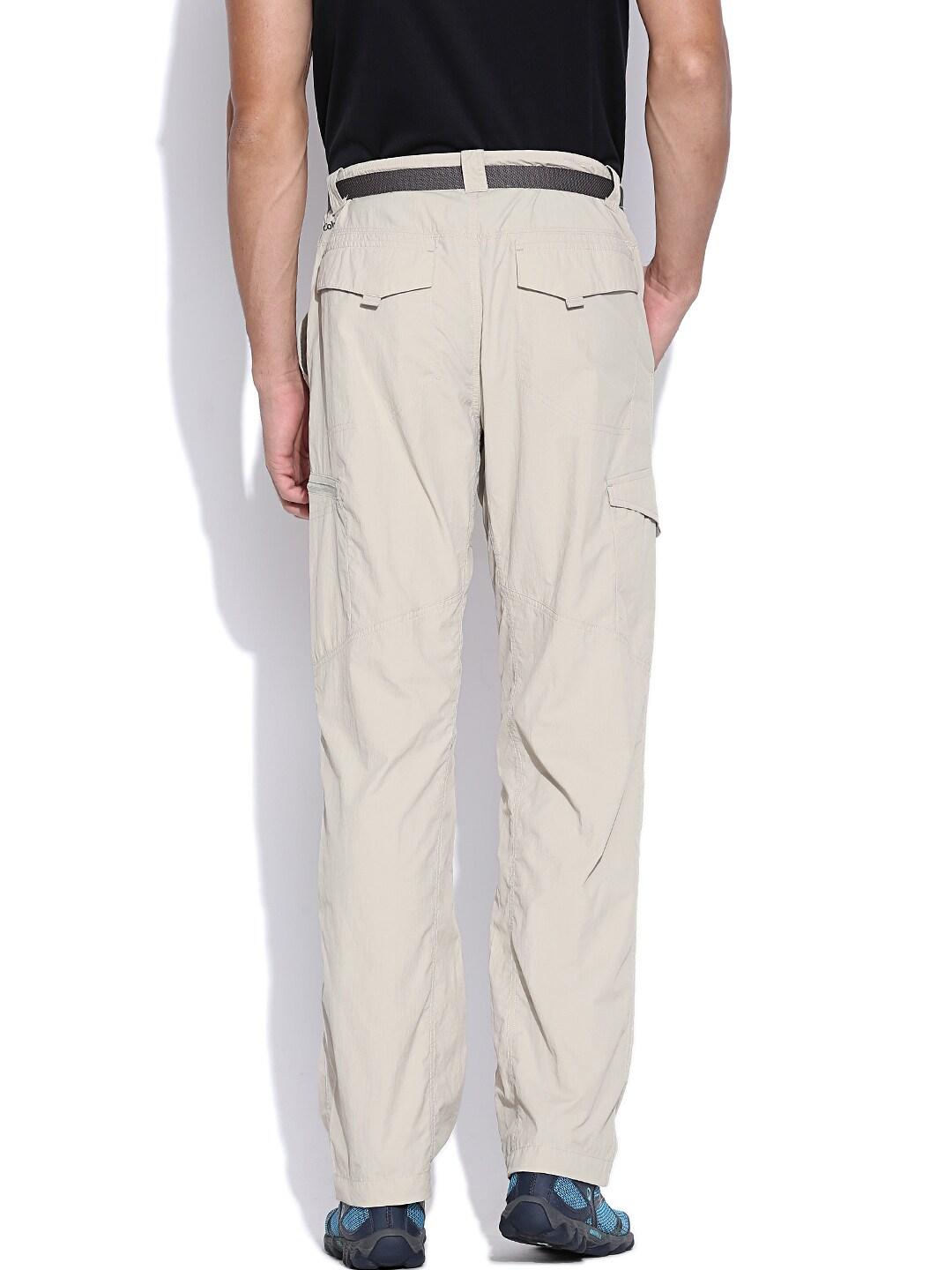 Columbia Men Beige Silver Ridge Cargo Pant (Sun Protection)