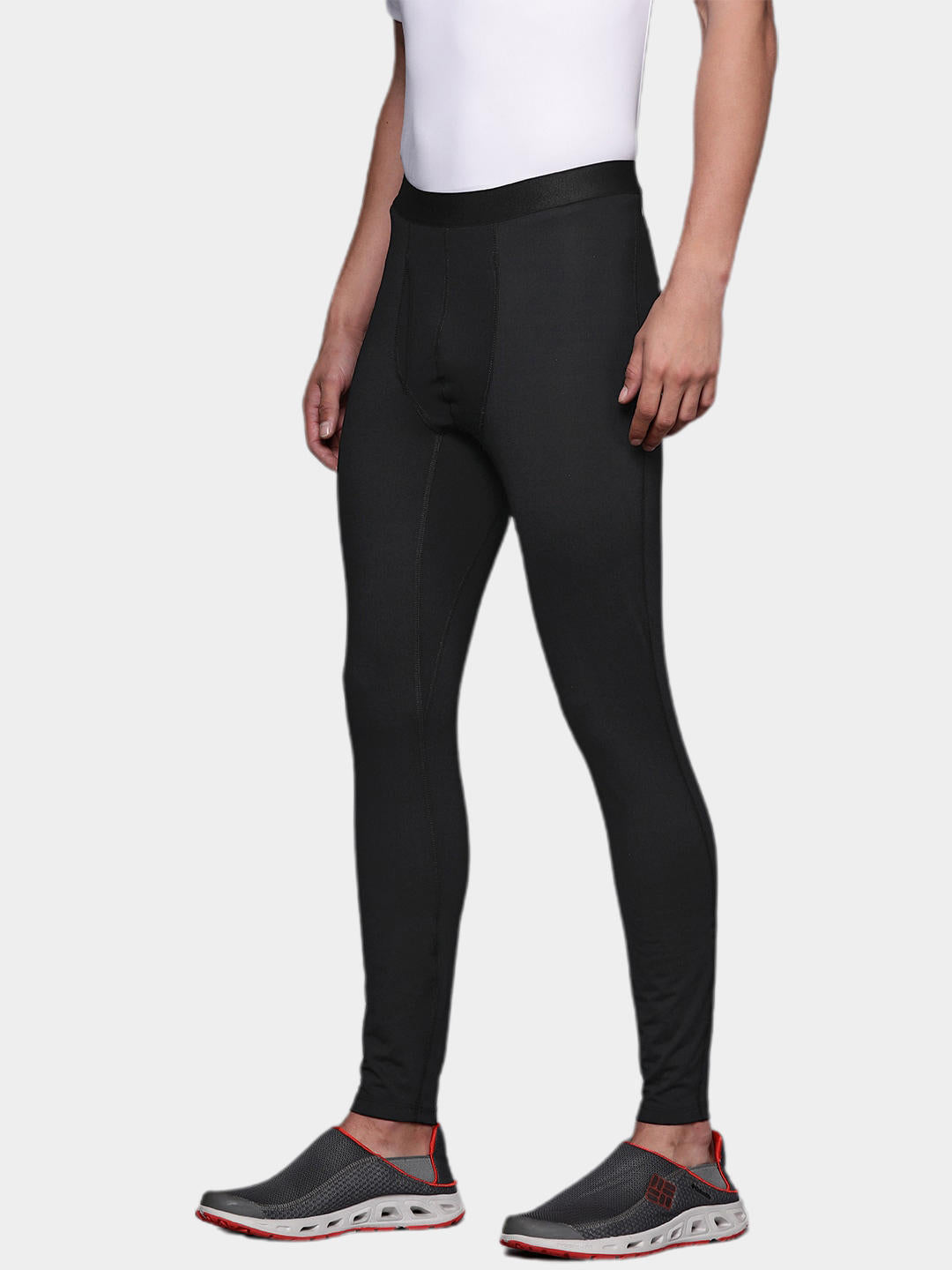 Columbia Men Black Midweight Stretch Tight (Non Returnable
