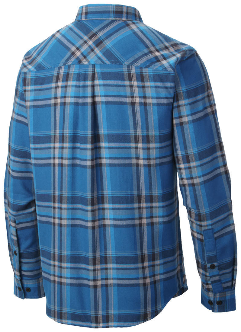 Columbia Men Blue Flare Gun Flannel III Long Sleeve Shirt