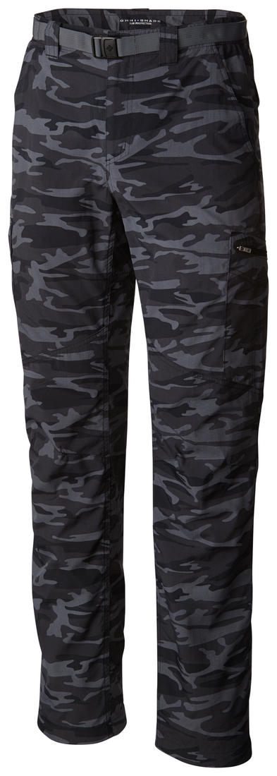 Columbia Men Black Silver Ridge Printed Cargo Pant (Sun Protection)