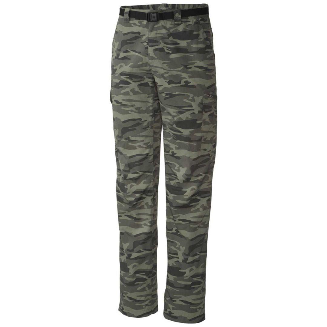 Columbia Men Green Silver Ridge Printed Cargo Pant (Sun Protection)