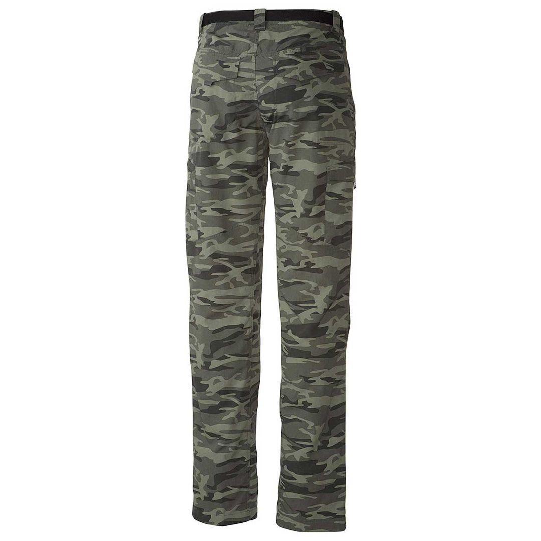Columbia Men Green Silver Ridge Printed Cargo Pant (Sun Protection)