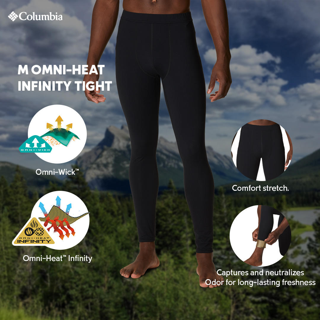 Columbia Men Black M Omni-Heat Infinity Tight (Non Returnable)