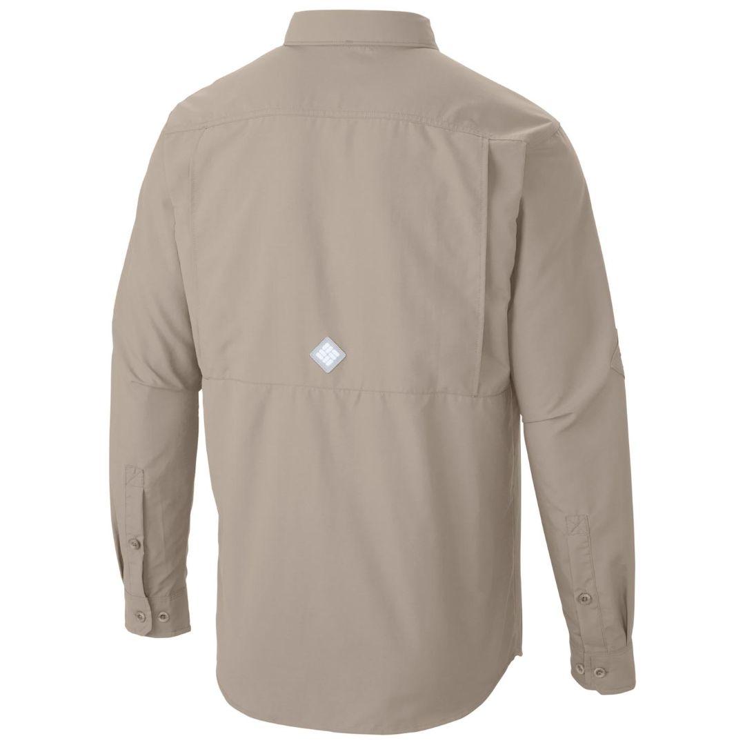 Columbia Men Beige Cascades Explorer Long Sleeve Shirt (Sun Protection)