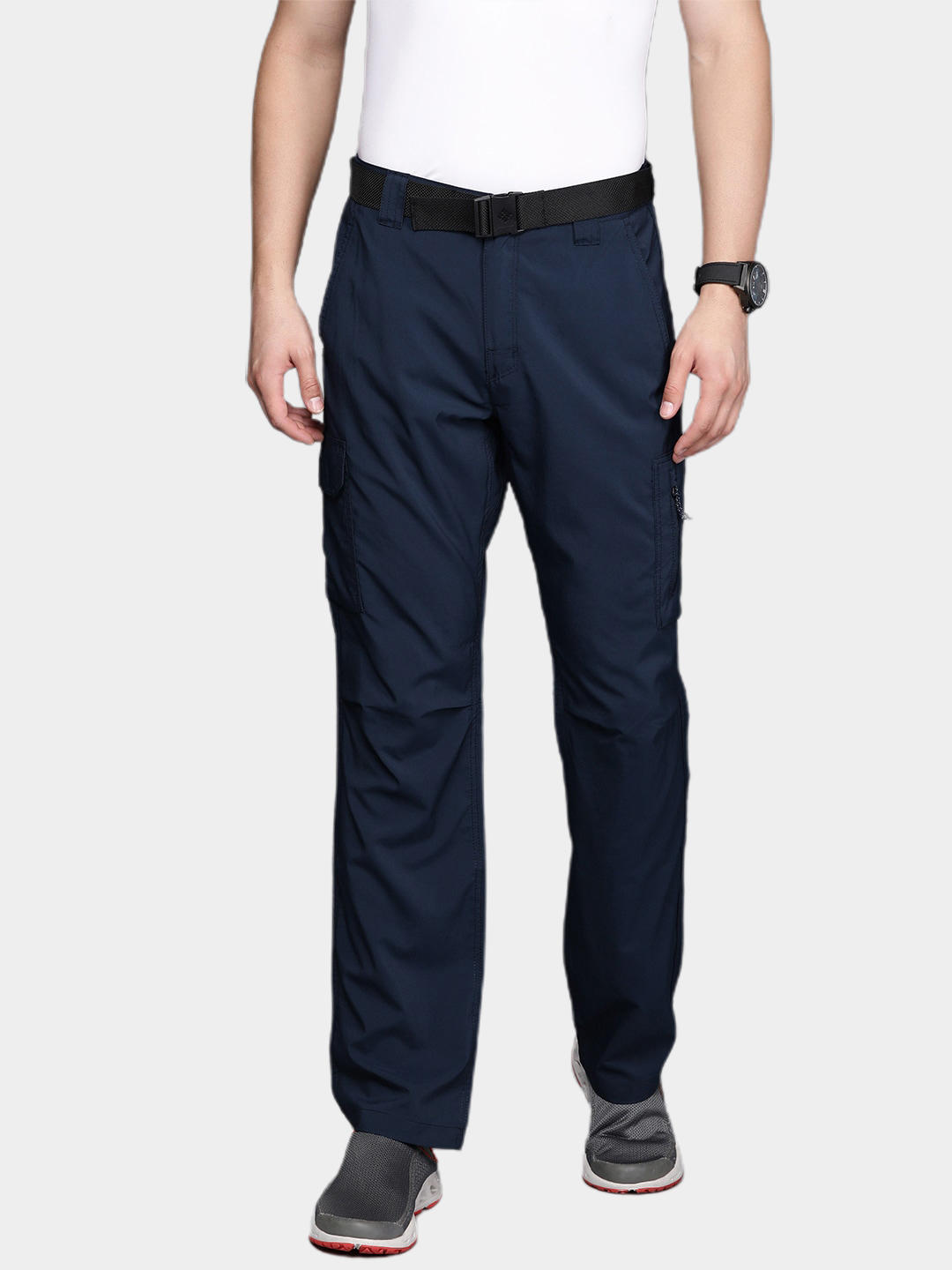 Columbia Men's Navy Blue Omni-Shade Silver Ridge Utility Pant Offering Sun Protection