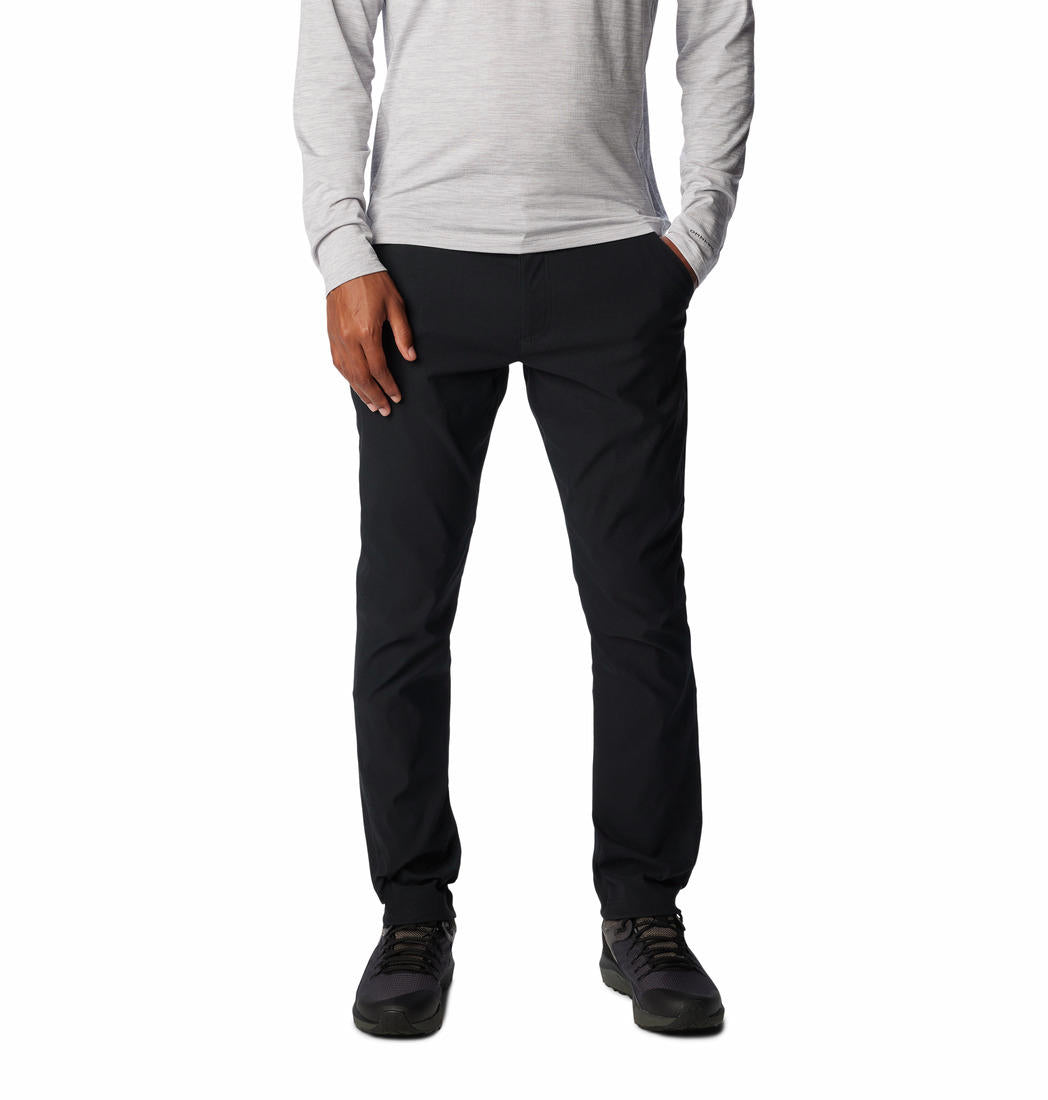 Columbia Men Black Black Mesa Woven Pant (Sun Protection)