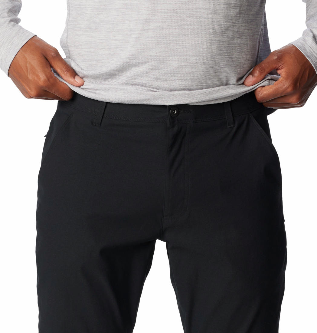 Columbia Men Black Black Mesa Woven Pant (Sun Protection)