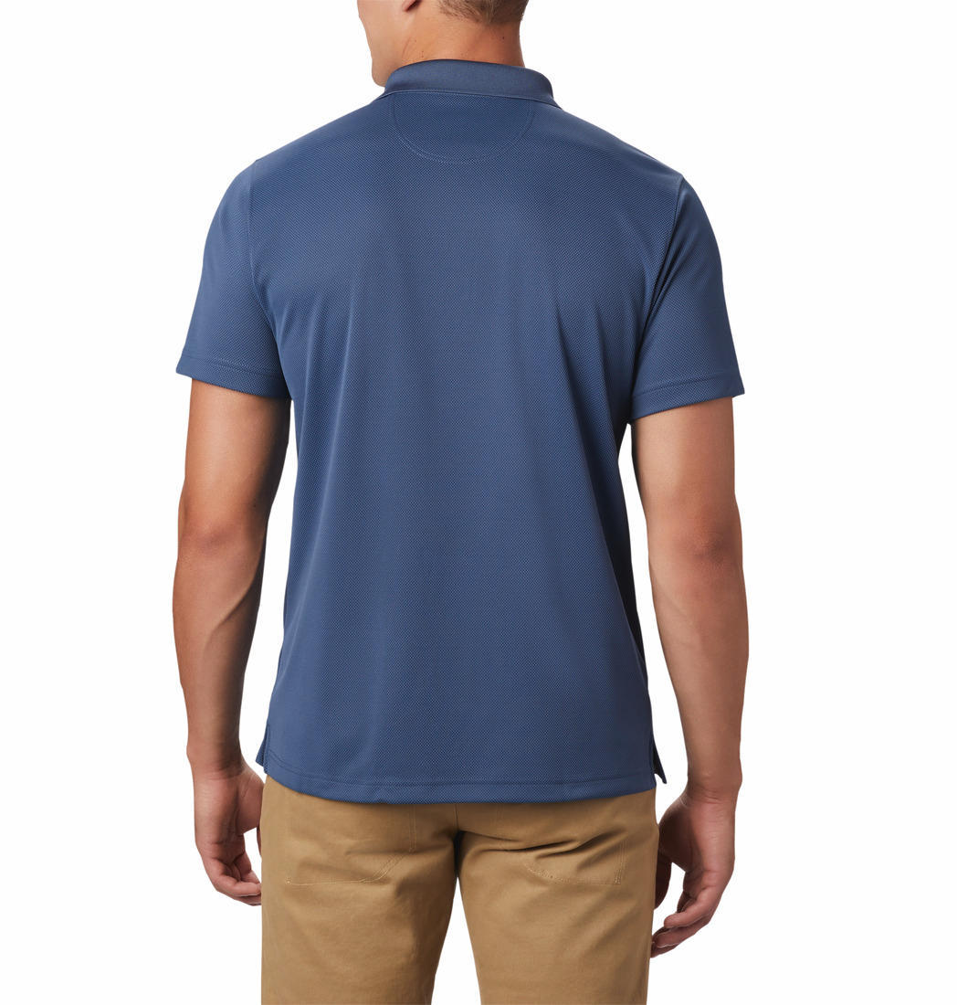 Columbia Men Blue Utilizer Polo (Sun Protection)