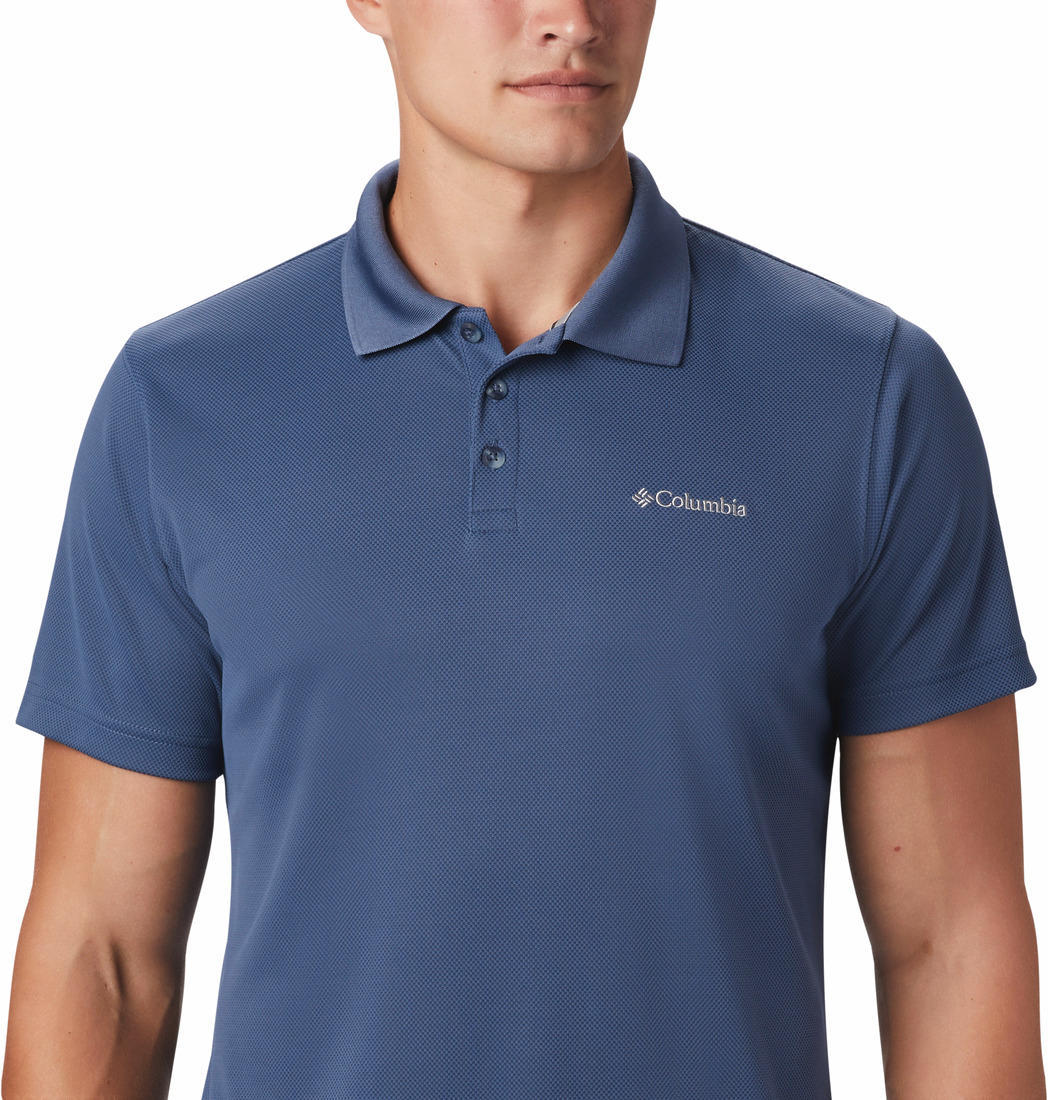 Columbia Men Blue Utilizer Polo (Sun Protection)