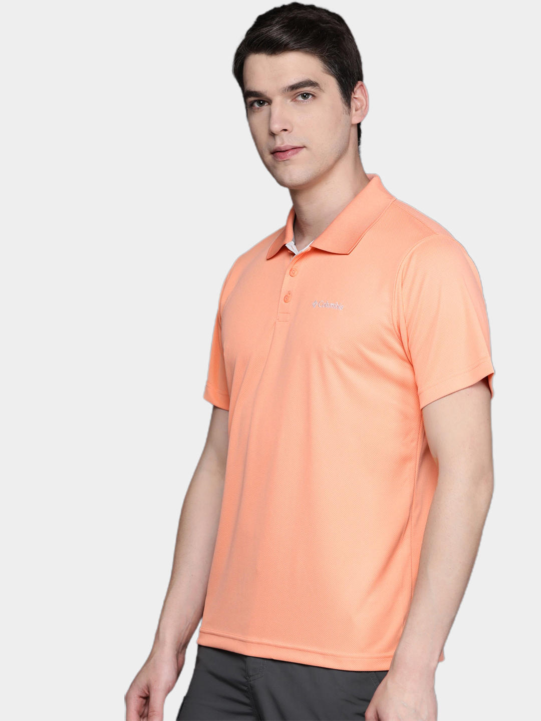 Columbia Men Peach Utilizer Polo T-Shirt