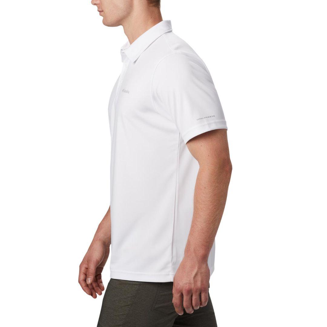 Columbia Men White M Mist Trail SS Polo (Sun Protection)