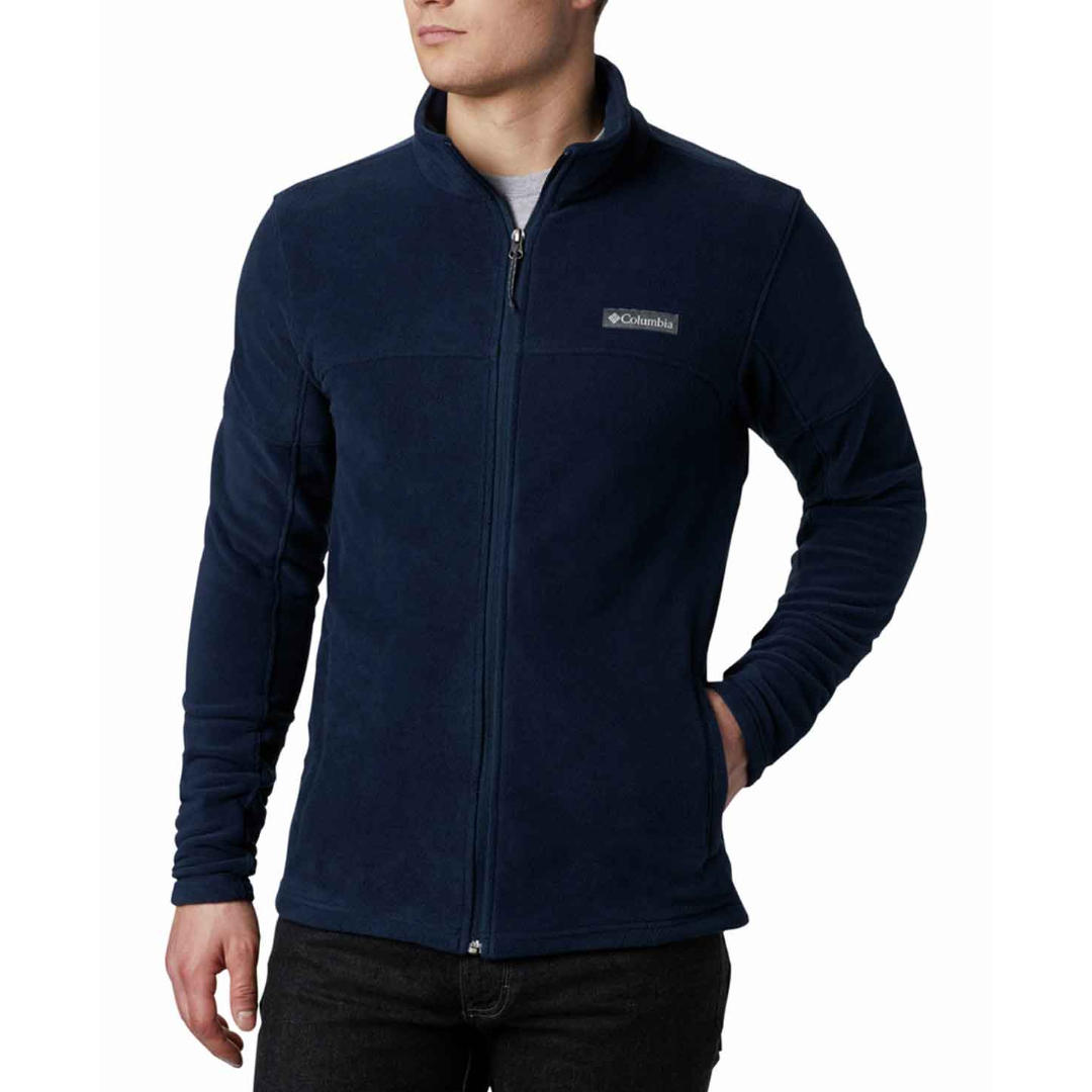 Columbia Men Navy Blue Basin Trail III Fleece Jacket