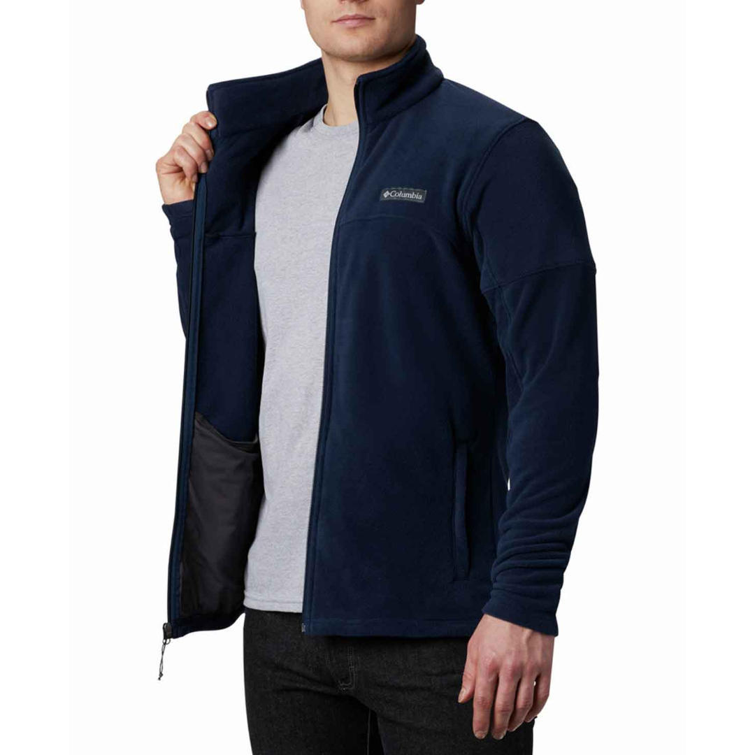 Columbia Men Navy Blue Basin Trail III Fleece Jacket