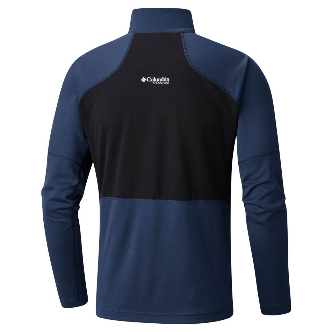 Columbia Men Blue Titan Trail Half Zip (Sun Protection)