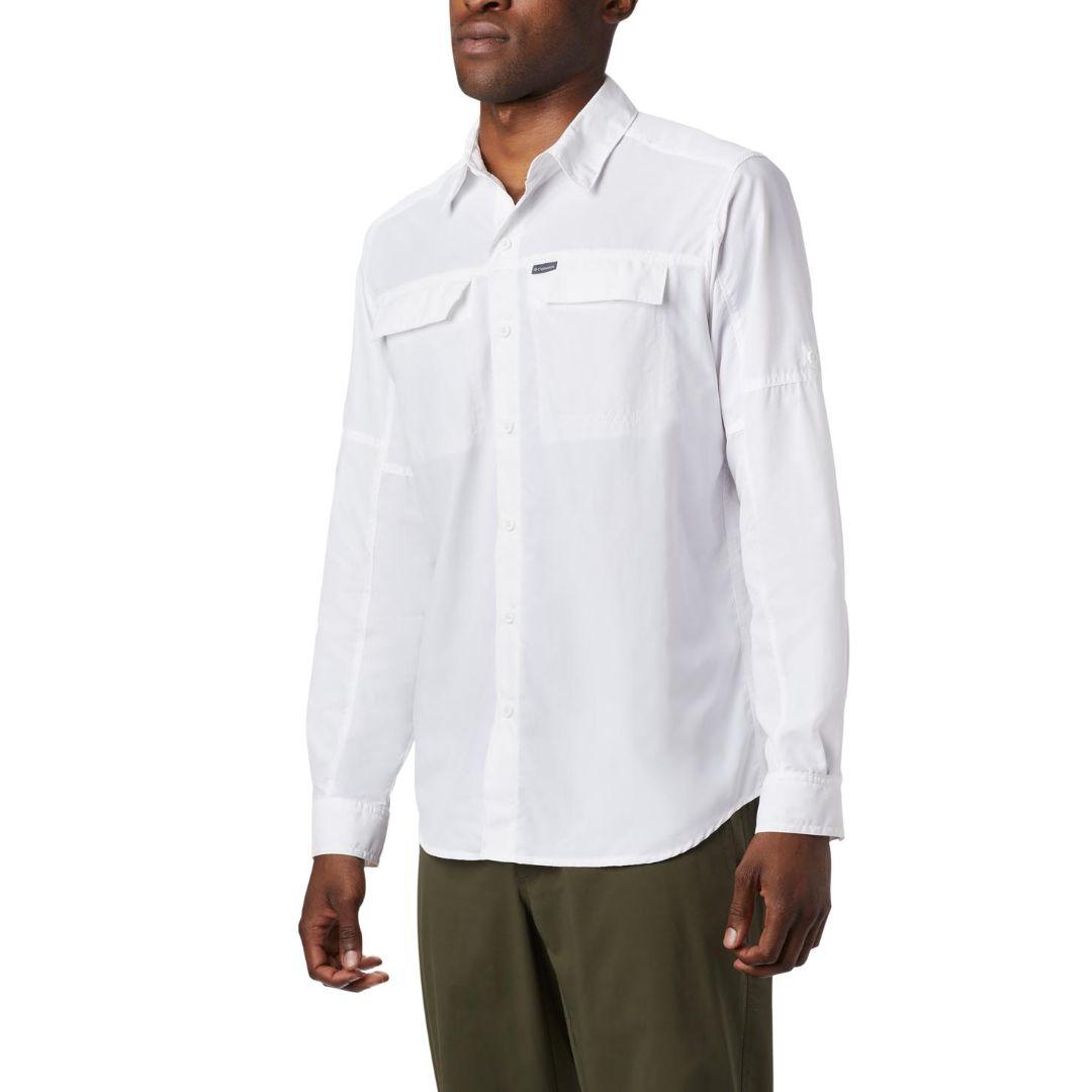 Columbia Men's White Omni-Wick Silver Ridge 2.0 Lightweight Shirt