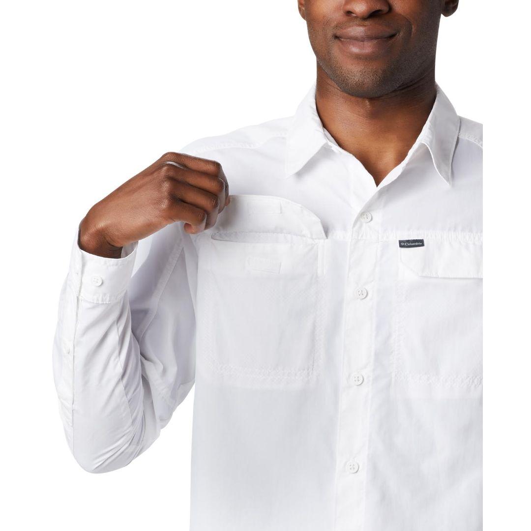 Columbia Men's White Omni-Wick Silver Ridge 2.0 Lightweight Shirt
