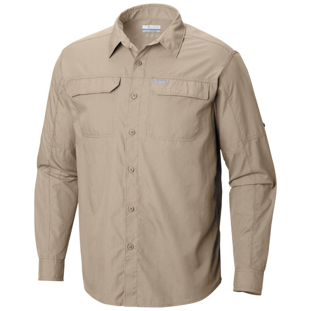 Columbia Men's Brown Silver Ridge 2.0 Long Sleeve Sun Protection Shirt
