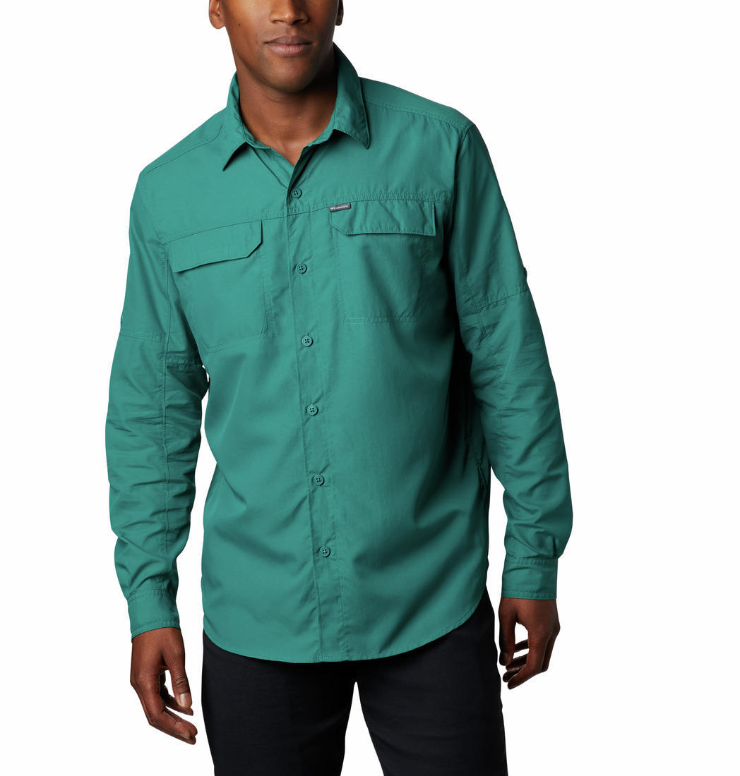 Columbia Men's Blue Silver Ridge 2.0 Long Sleeve Sun Protection Shirt
