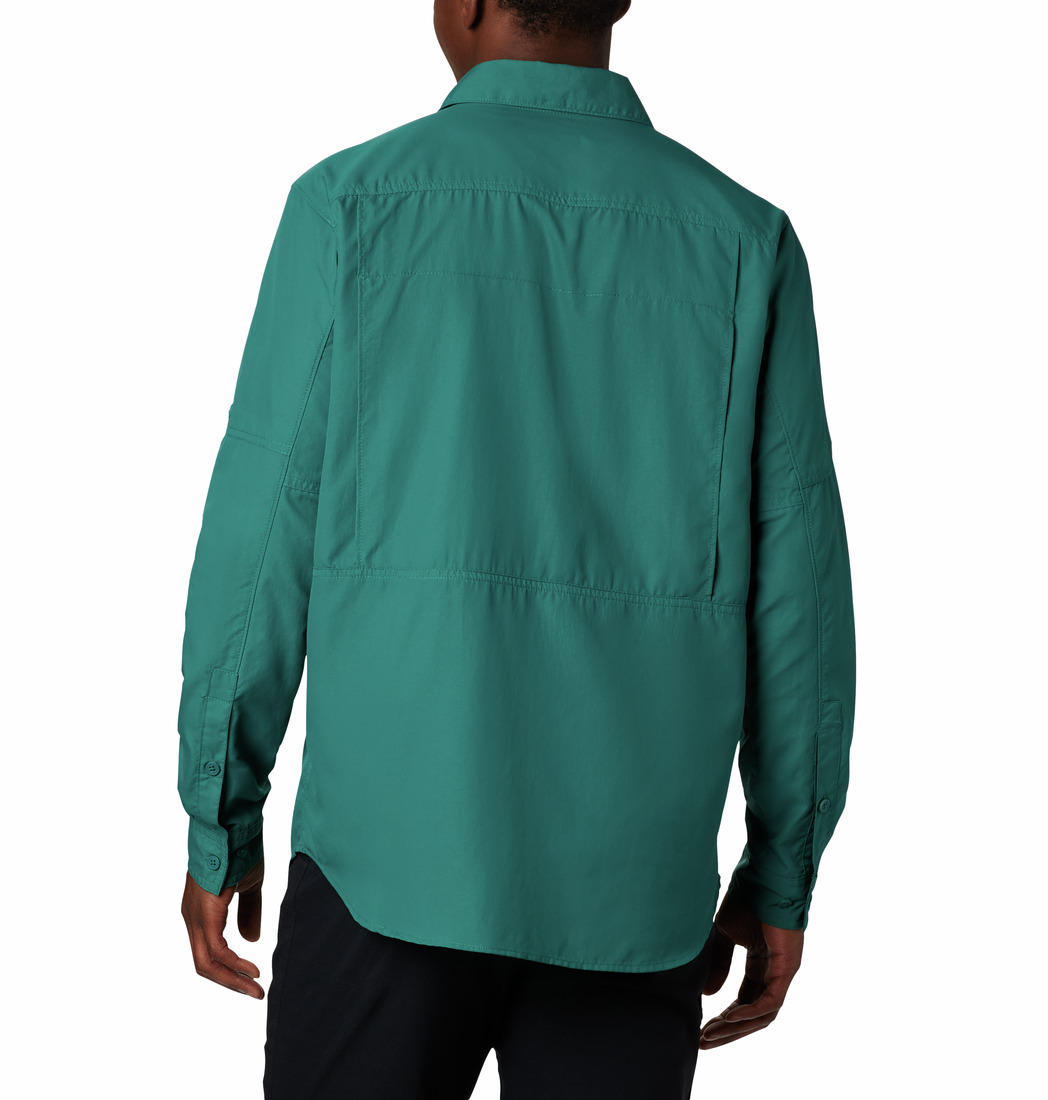 Columbia Men's Blue Silver Ridge 2.0 Long Sleeve Sun Protection Shirt